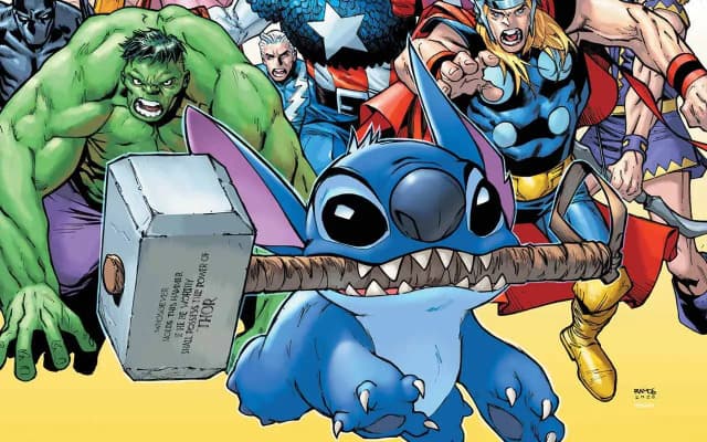 Stitch Empunha Mjölnir em Capa Variante da Marvel que Surpreende Fãs