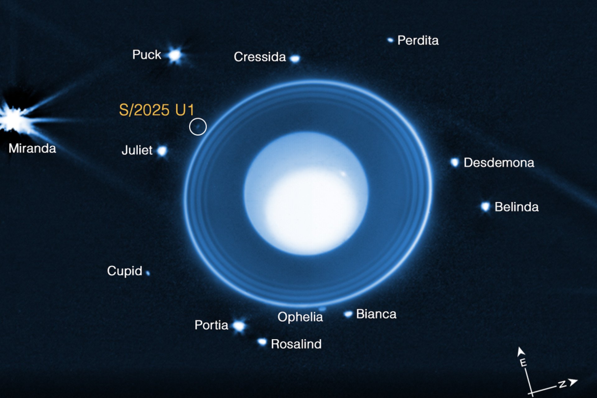 Astrônomos Revelam Lua Oculta de Urano com Ajuda de Tecnologia Avançada
