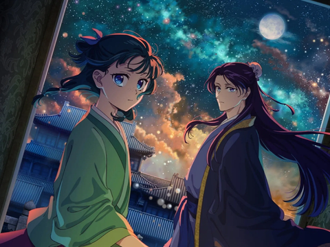 Arte Final da 2ª Temporada de 'Diários de uma Apotecária' Destaca Jinshi e Maomao