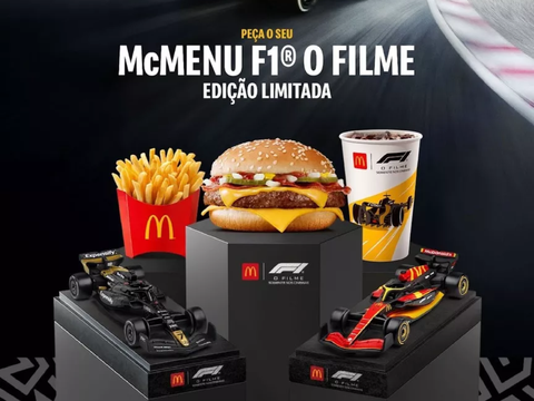 Filme de Brad Pitt sobre Fórmula 1 lança brindes exclusivos no McDonald's
