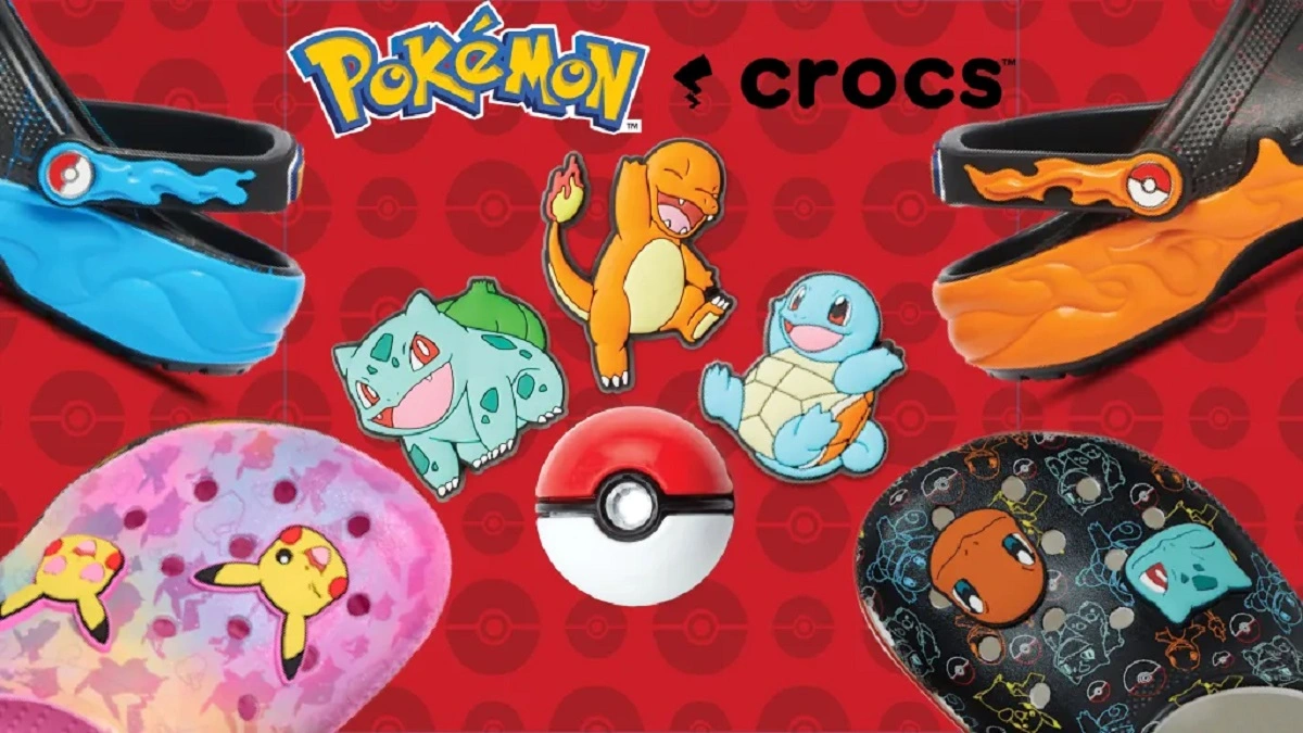 Pokémon e Crocs Revelam Coleção Especial de Calçados Inspirada em Personagens Icônicos