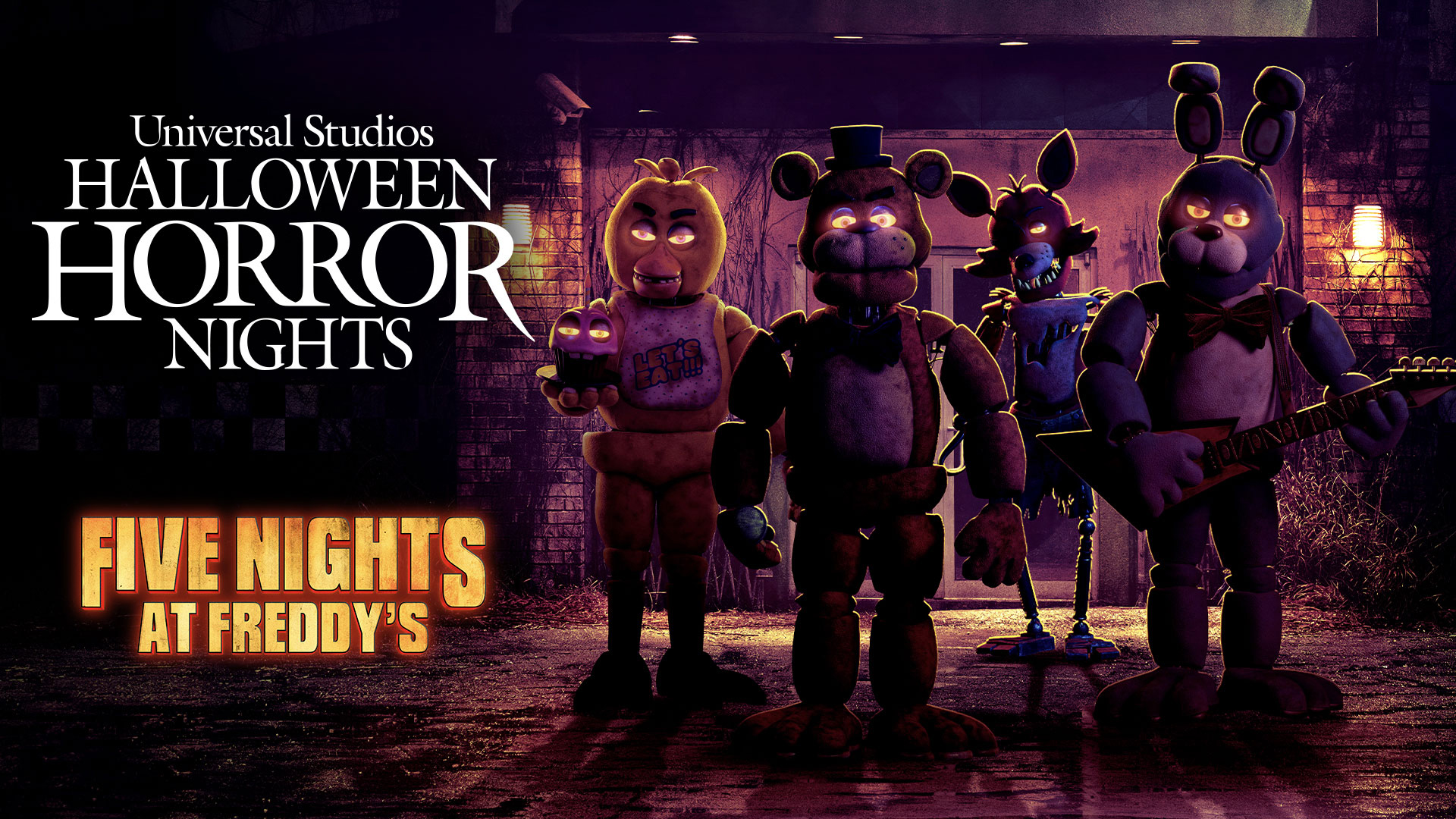 Novas Atrações de Halloween na Universal: 'Five Nights at Freddy’s' e WWE