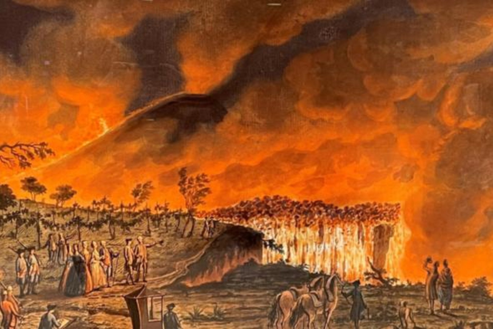 Obra Robótica de 250 Anos Revive a Fúria do Vesúvio em Pintura Animada