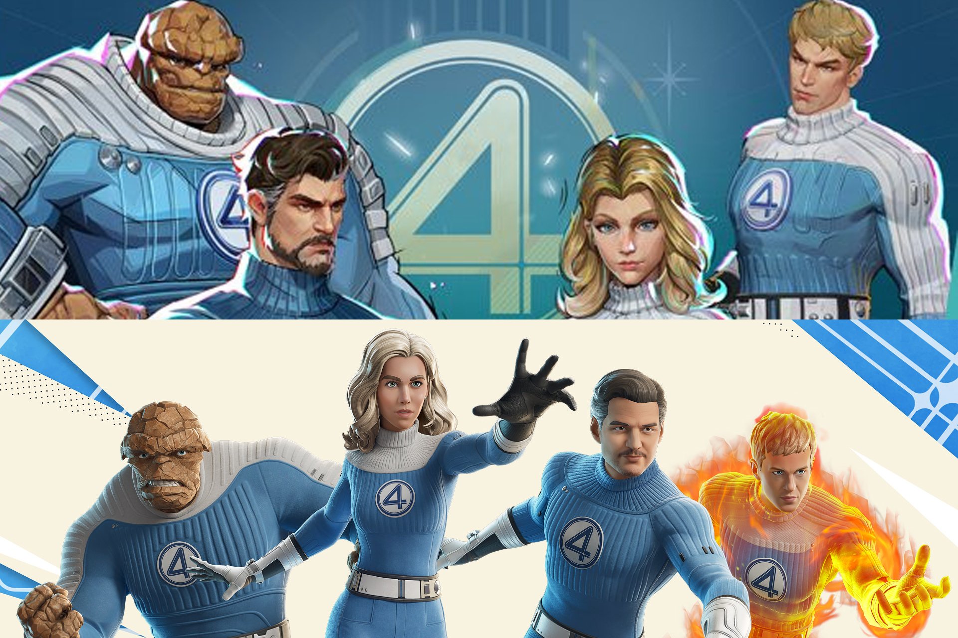 Jogadores Poderão Usar Skins do Quarteto Fantástico em Dois Jogos Nesta Semana