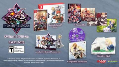Ys Memoire: Edição Física para Switch com Preço Reduzido e Itens Exclusivos